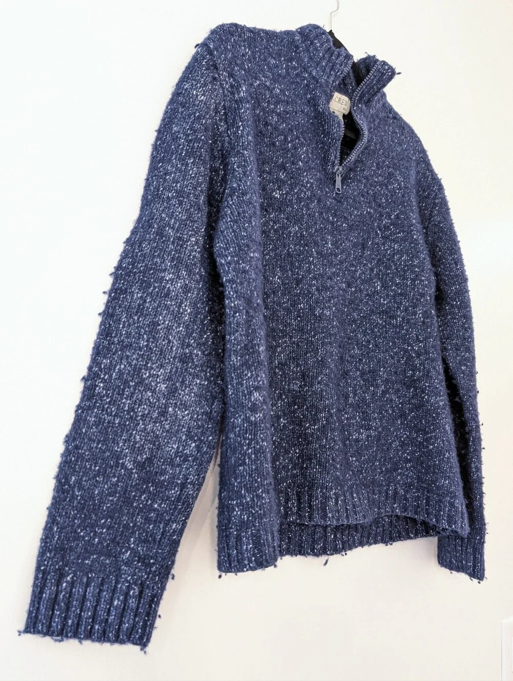 J Crew Mens thick wool quarter Zip
